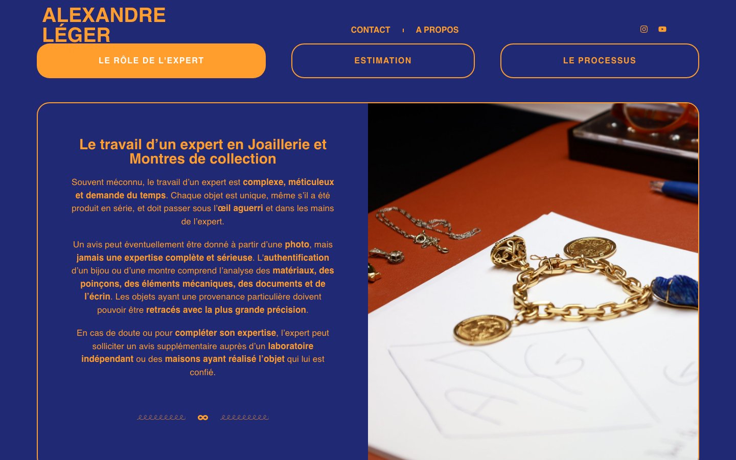 Site Alexandre Léger — rôle d’expert