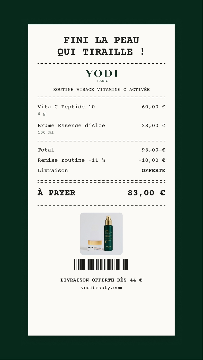 Yodi — ADS animée, bulles de résultats
