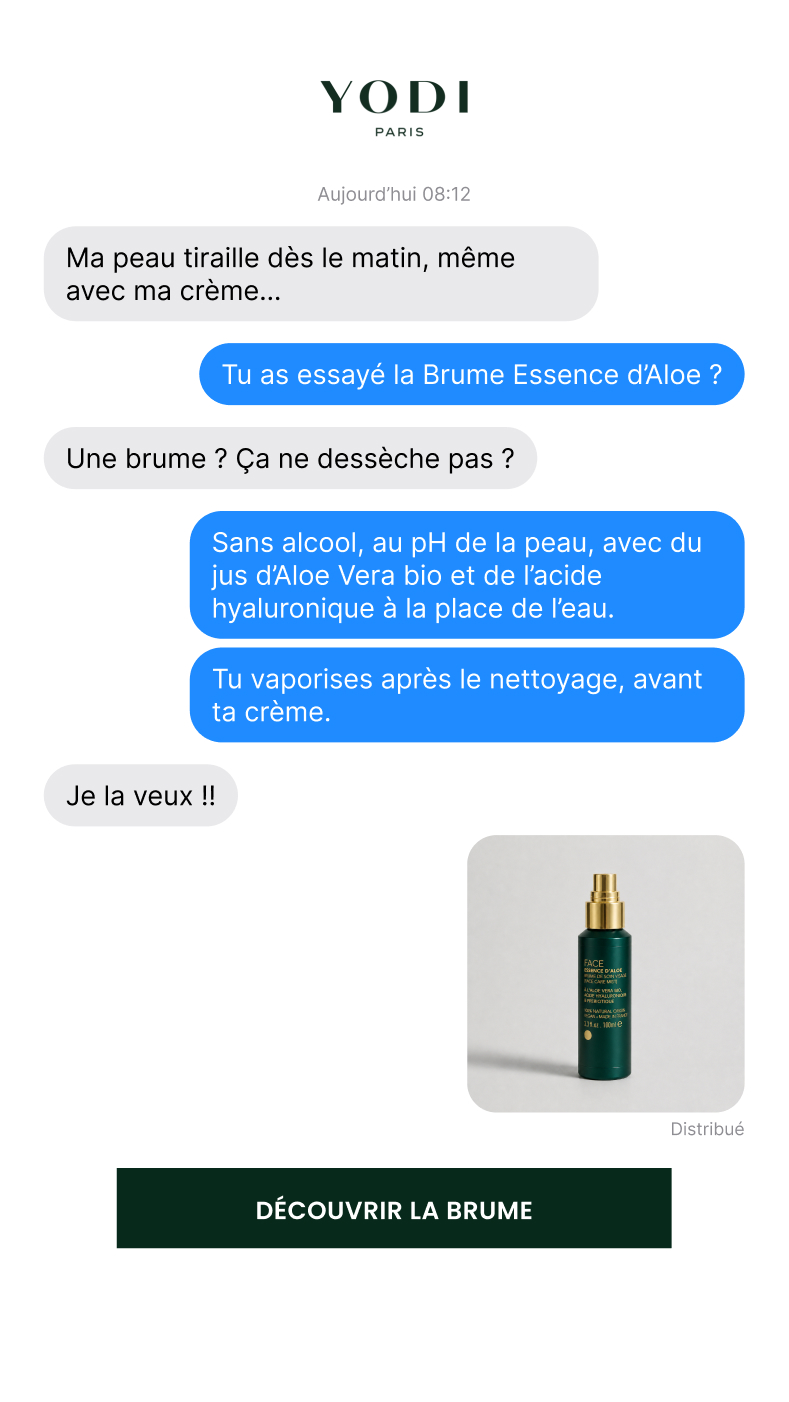 Yodi — ADS animée, conversation acide hyaluronique